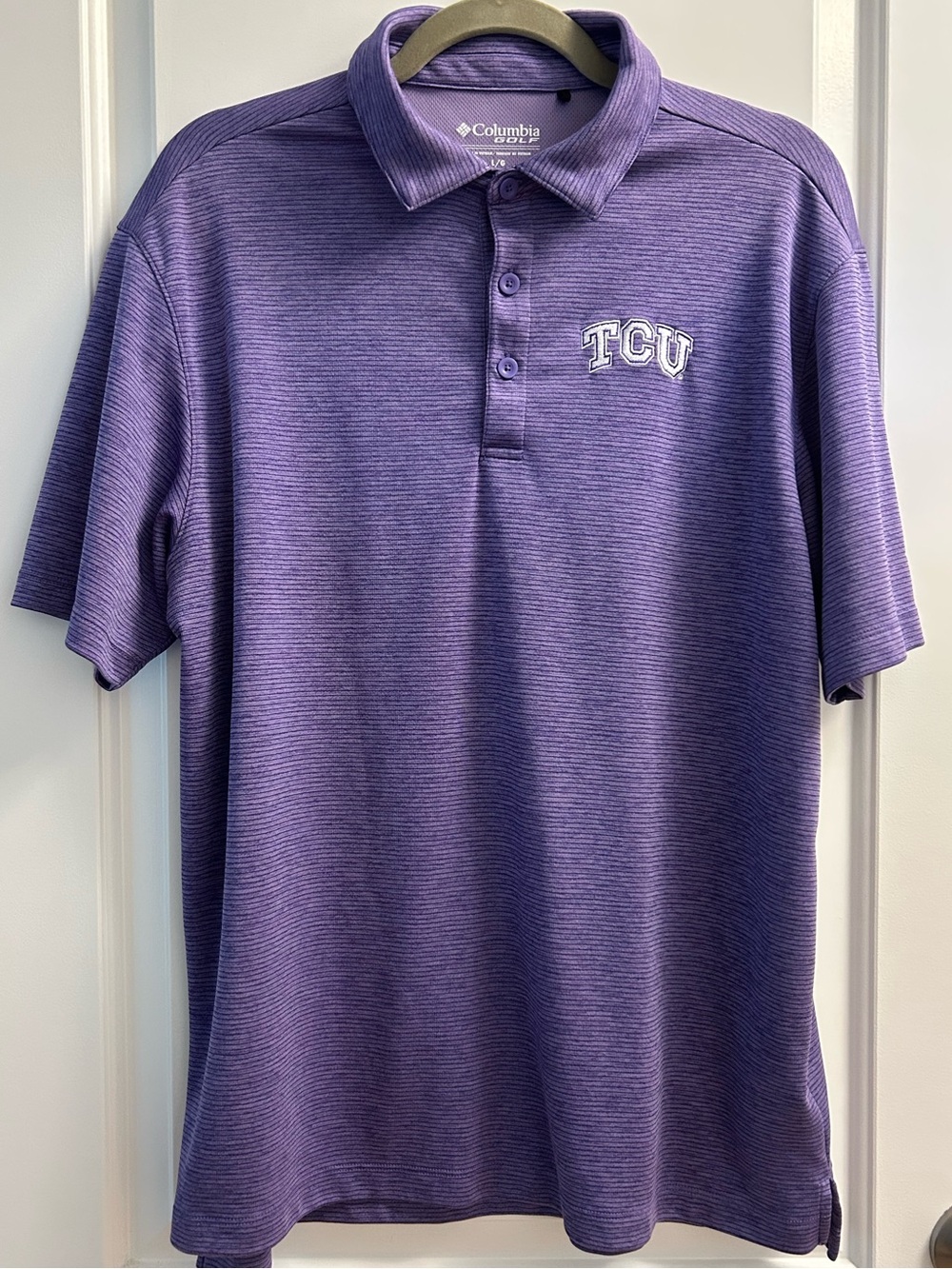 Columbia Men’s TCU Purple Polo
